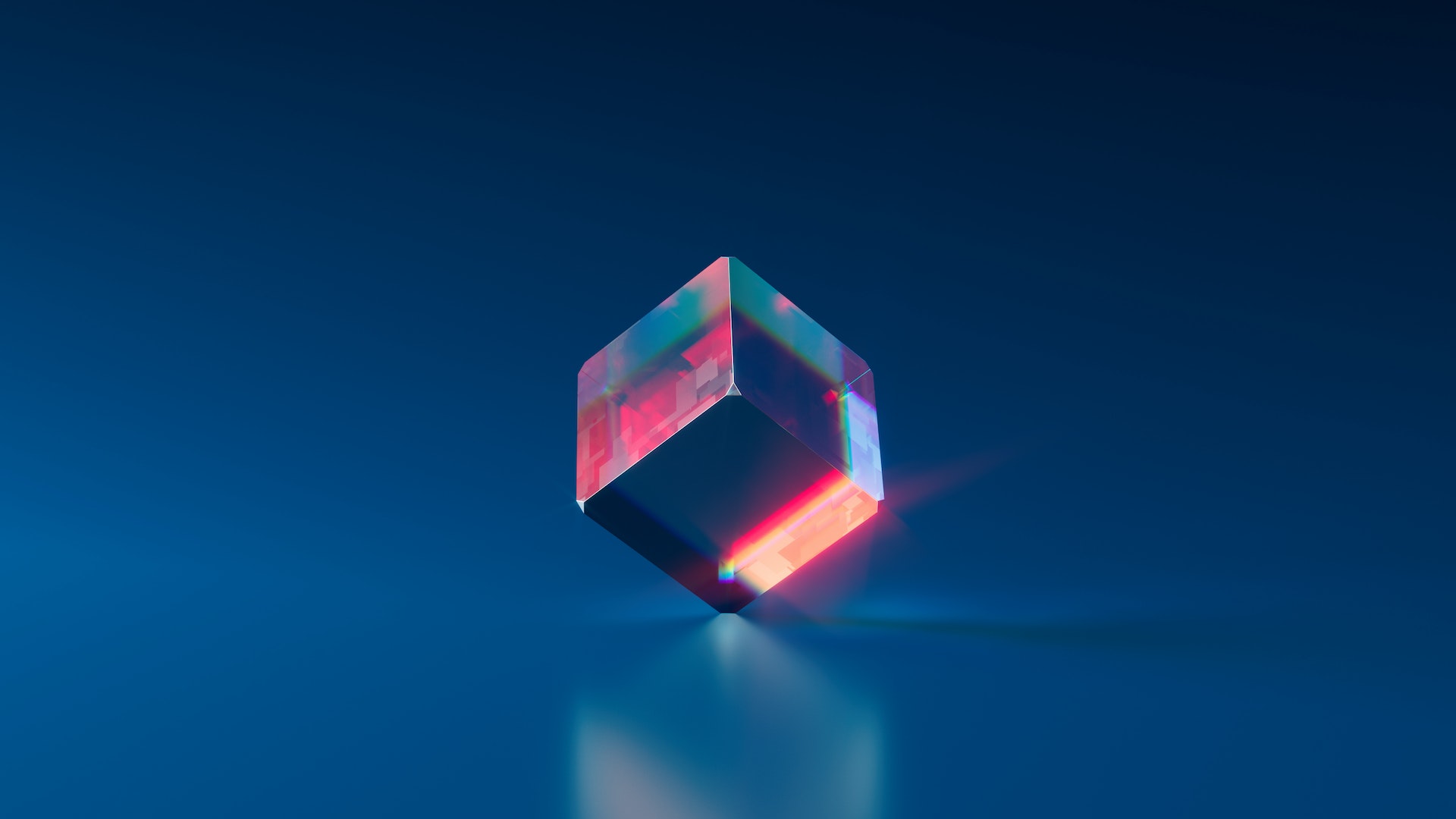 Purple and pink diamond on blue background services-105